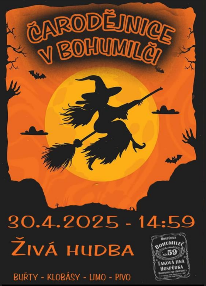 Model.Name: 2025 30 04 Bohumileč Čarodějnice Plakát