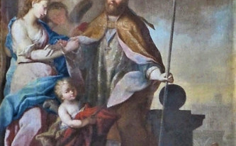 Oltářní obraz s vyobrazením sv. Martina