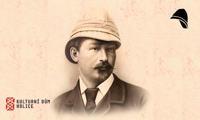 Položení kytice k soše Dr. Emila Holuba