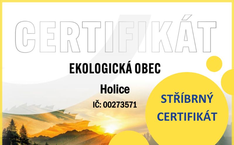 Město Holice získalo stříbrný certifikát „Ekologická obec“