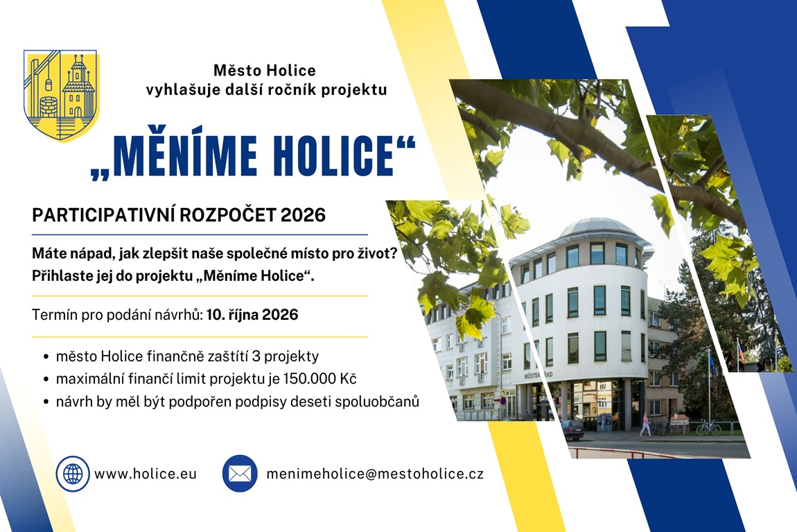 Participativní rozpočet "Měníme Holice 2026"