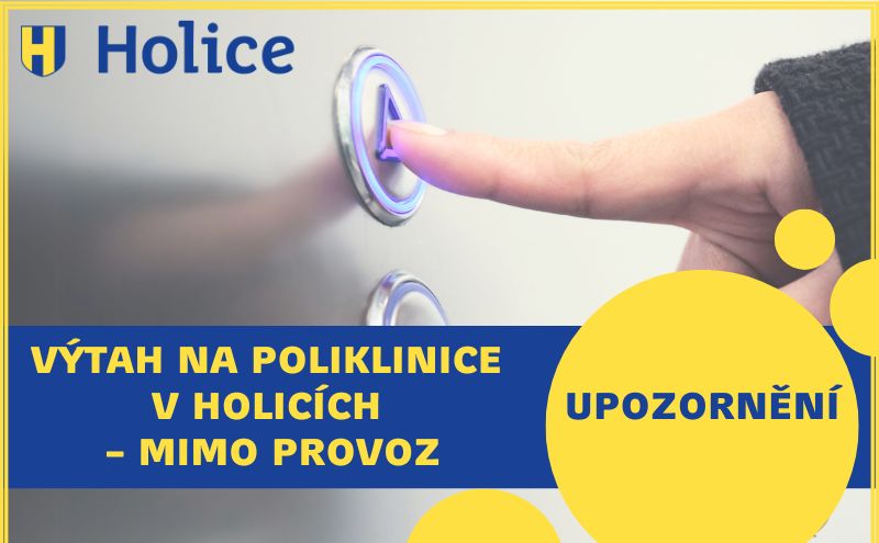 Výtah na poliklinice – mimo provoz