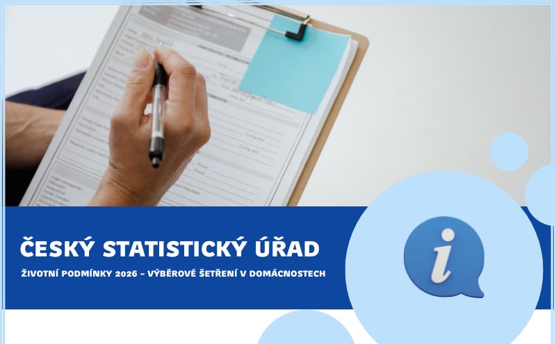 Životní podmínky 2026 – výběrové šetření v domácnostech