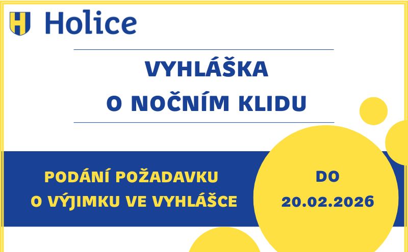 Příprava vyhlášky o nočním klidu pro rok 2026